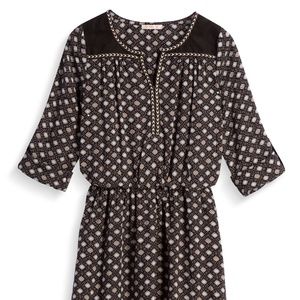 Skies are BlueBryleigh Faux Suede Detail Dress